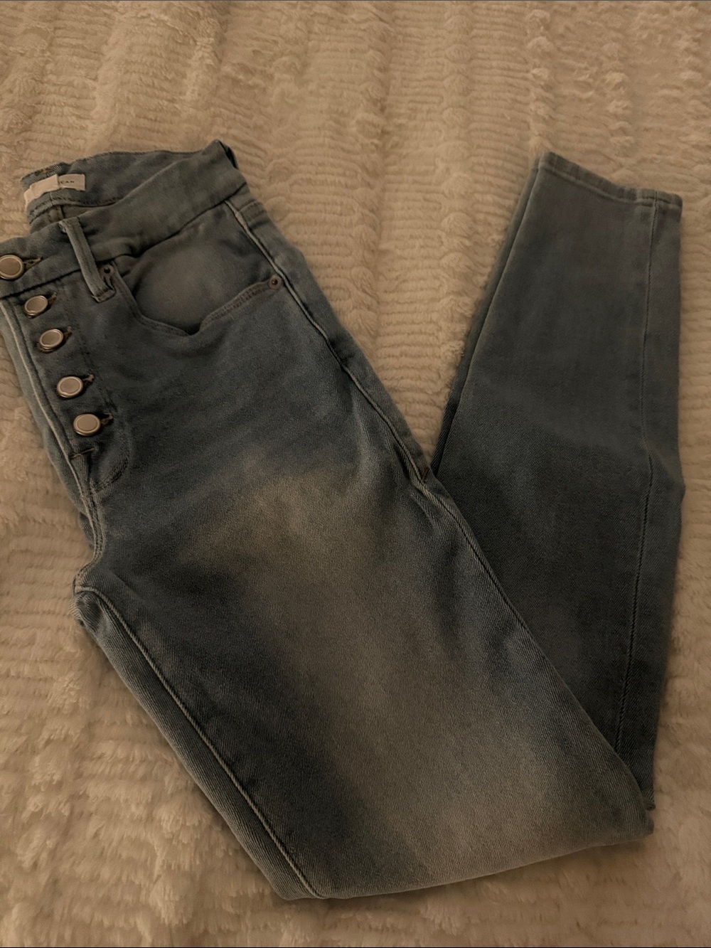Good American High-Rise Faded Blue Skinny Jeans